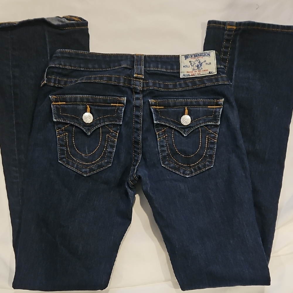 Dark Blue Women’s Jeans with Signature Back Pockets